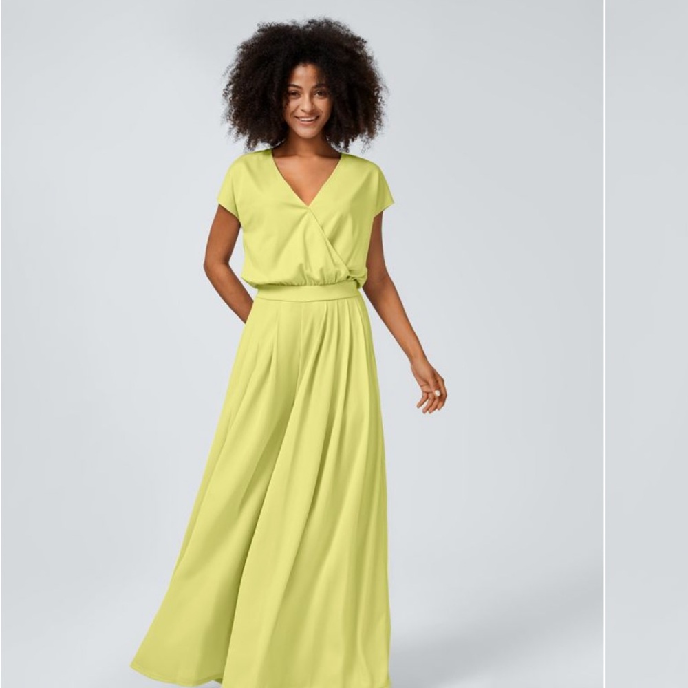 Yellow Wrap Jumpsuit